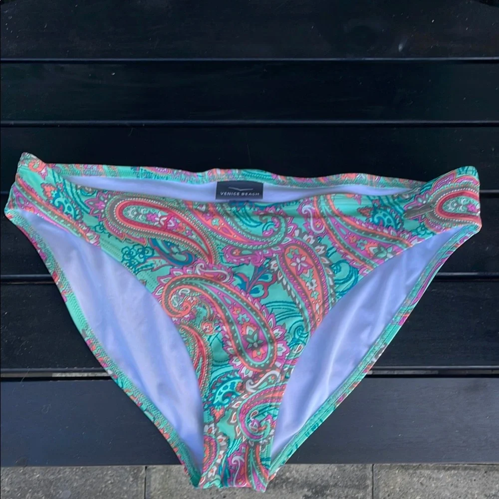 Paisley Print Women's Swimsuit - Picture 2 of 4